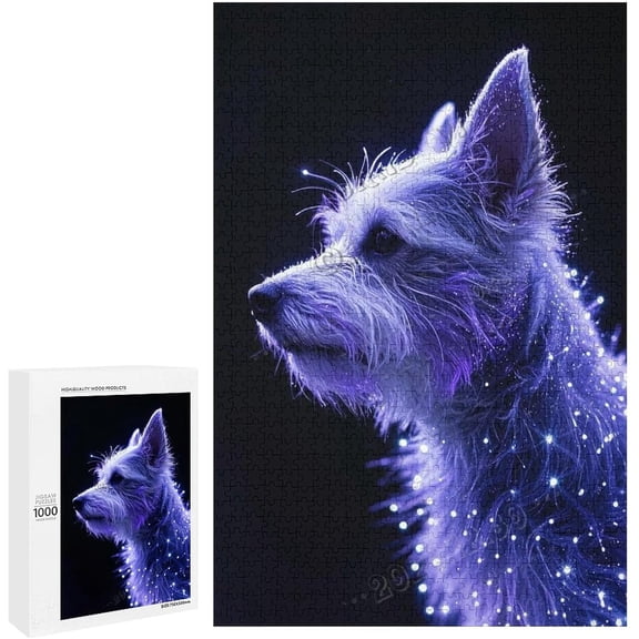 500 Piece Schnauzer Dog Puzzle for Adults, 15"x20.5" – Educational Intellectual Jigsaw, Fun Game for Men Women