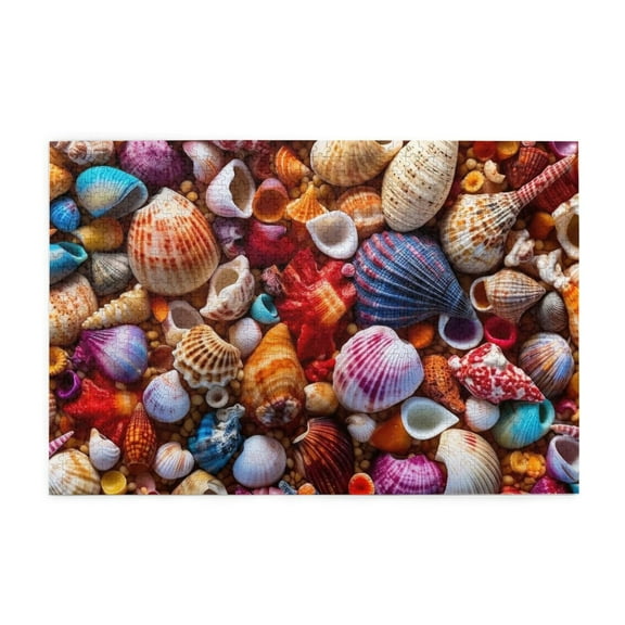 500 Piece Seashells Assortment Jigsaw Puzzle Challenging Adult Puzzle Artistic Artwork Home Decor Unique Gift For Puzzle Lovers