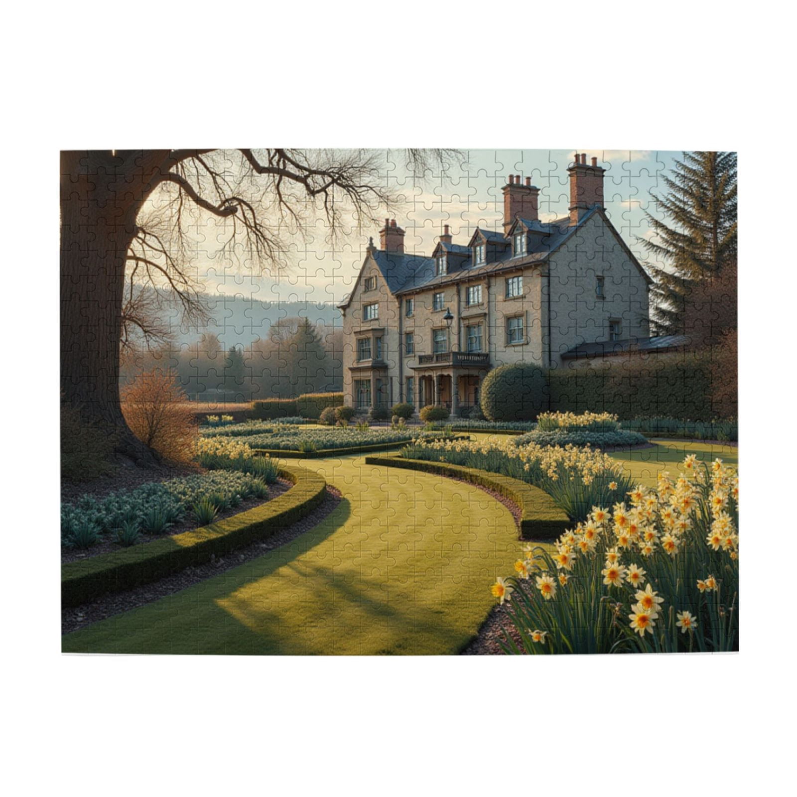 500 Piece Spring Manor Jigsaw Puzzle For Adults – Challenging ...