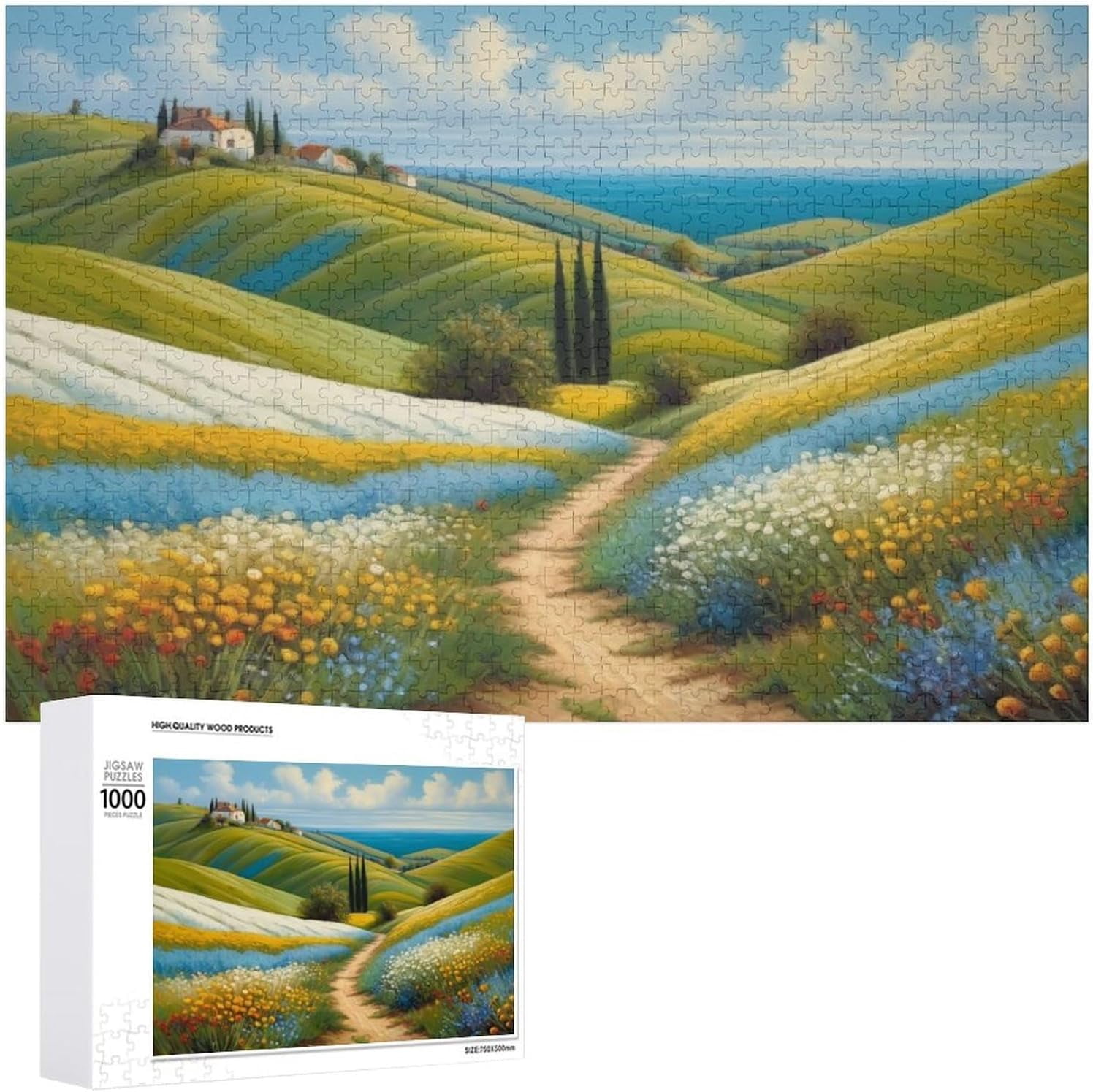 500 Piece Spring Natural Scenery Jigsaw Puzzle, 20.5