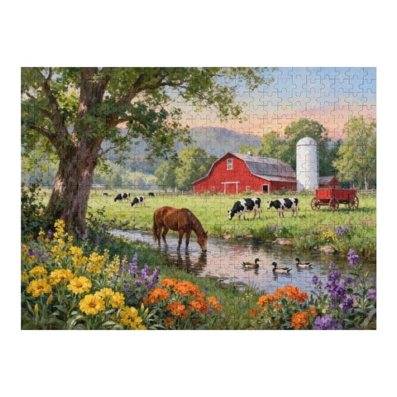 500 Piece Spring Wildlife Puzzle for Adults Collectors Edition Jigsaw, Large Piece Nature Puzzle for Family Game Night, Fun and Relaxing Home Dcor Activity, Gift for Seniors, Adults