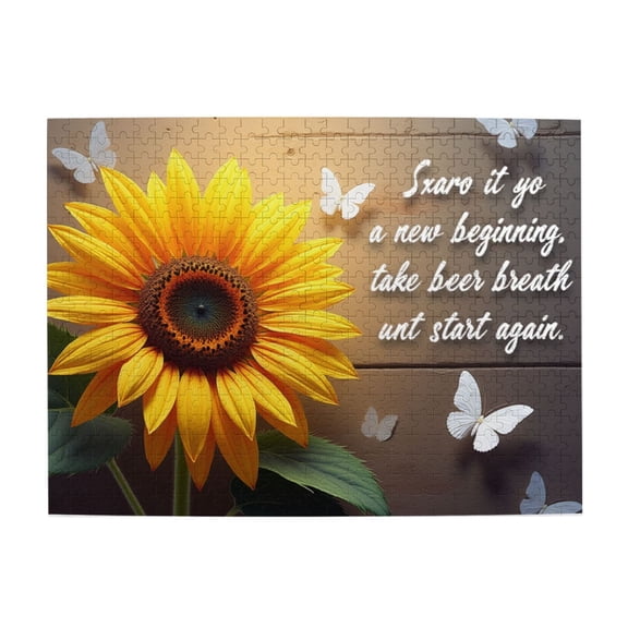 500 Piece Sunflower Jigsaw Puzzle For Adults Relaxing & Challenging Adult Puzzle, Vibrant Artwork, Quality Pieces, Great Gift Idea For Puzzle Lovers