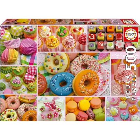 500 Piece Sweet Party Collage Jigsaw Puzzle