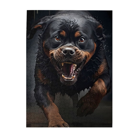 500-Piece Wooden Jigsaw Puzzle for Adults - Aggressive Menace Stare , Fun & Relaxing Family Game, No-Dust Interlocking Pieces, Perfect Wall Decor & Holiday Gift