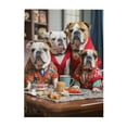 thumbnail image 1 of 500-Piece Wooden Jigsaw Puzzle for Adults - Dogs In Clothes Sitting Together , Interlocking Pieces with Guide Letters, Holiday Gift & Home Decor, 1 of 6