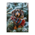 thumbnail image 1 of 500-Piece Wooden Jigsaw Puzzle for Adults & Families - Dachshund Scarf Pine Tree Winter , Fun & Educational Brain-Teasing Game, Artistic Home Decor, 1 of 6