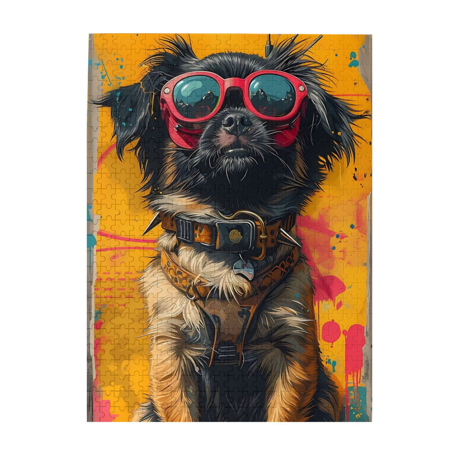 500-Piece Wooden Jigsaw Puzzle for Adults & Families - Dog Sunglasses ...