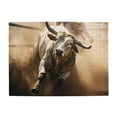 thumbnail image 1 of 500-Piece Wooden Jigsaw Puzzle for Adults - Rodeo Bull Rider Sport Sand , Interlocking Pieces with Guide Letters, Holiday Gift & Home Decor, 1 of 7