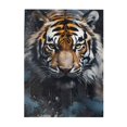 thumbnail image 1 of 500-Piece Wooden Jigsaw Puzzle for Adults - Tiger Face Portrait Splatter , Fun & Challenging Brain Teaser, Stylish Home Decor & Unique Gift, 1 of 7