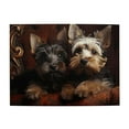 thumbnail image 1 of 500-Piece Wooden Jigsaw Puzzle for Adults - Yorkie Puppies Together , Interlocking Pieces with Guide Letters, Holiday Gift & Home Decor, 1 of 7