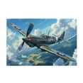 thumbnail image 1 of 500 Piece Wwii Fighter Plane Wooden Jigsaw Puzzle For Adults – Historical Military Aviation Art, Challenging & Relaxing Brain Exercise, Ideal Gift, Home Decor., 1 of 7