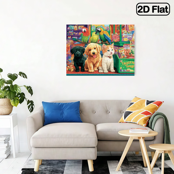 500 Pieces Animal Jigsaw Puzzles for Adults Seniors, Animal Challenging Puzzles Perfect for Game Nights