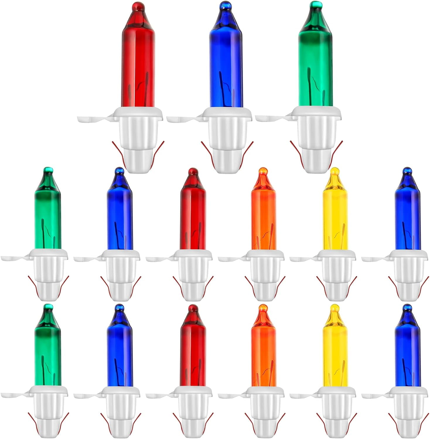 500 Pieces Christmas Replacement Bulbs Mini Light Bulbs 2.5 V 0.425