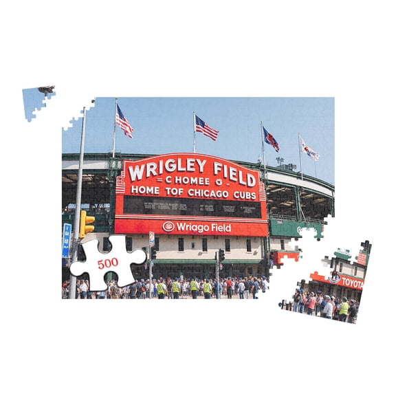 500 Pieces Jigsaw Puzzle for Adults Stadium Baseball Landmark Souvenir Travel Memory Wall Art Home Decor 20.5 x 15 Inch
