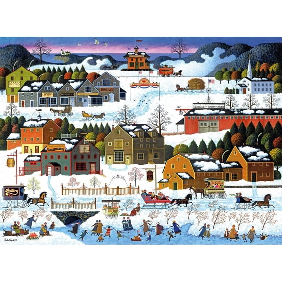 500 Pieces Jigsaw Puzzles for Adults Teens Charles Wysocki Fun Game Props Educational Toys Decompressing Intellectual Puzzles Gift for Easter Hallowen Christmas Birthday