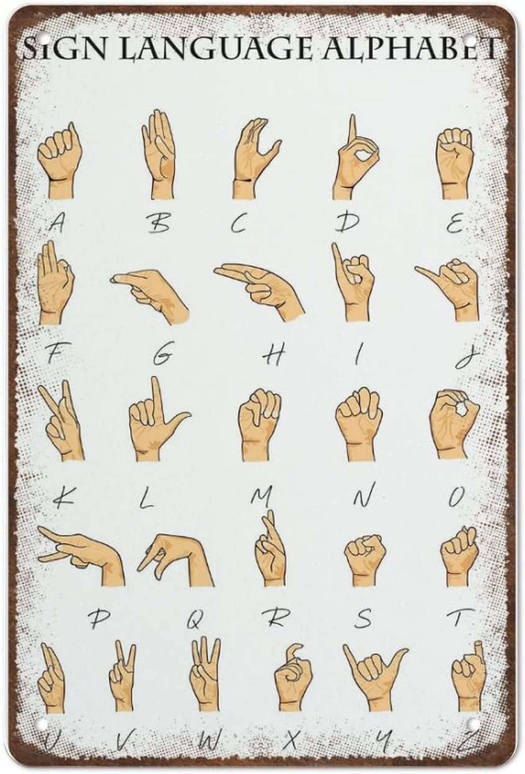 500 Pieces Jigsaw Puzzles Style 15 * 20 inches,Language ASL Alphabet ...