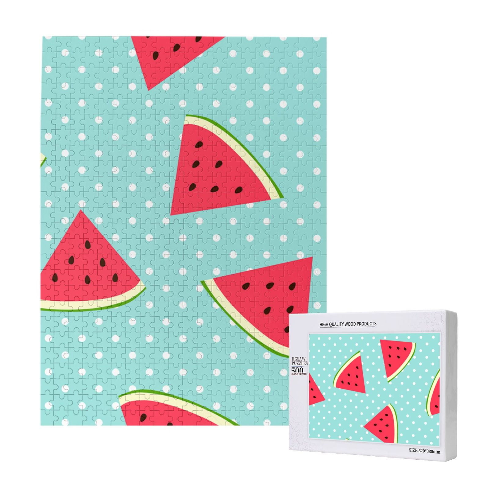 500 Pieces Jigsaw Puzzles Wooden Jigsaw Toy Family Game Wall Decor for