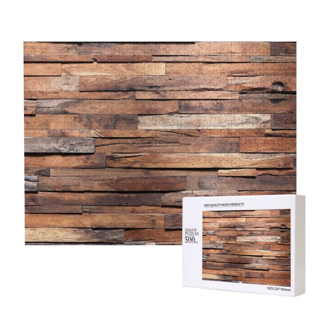 500 Pieces Jigsaw Puzzles Wooden Jigsaw Toy Family Game Wall Decor for