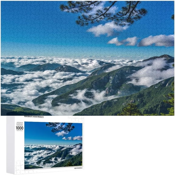 500 Pieces Mountain Puzzle for Adults, 20.5"x15" – Premium Experience, Memorable Build