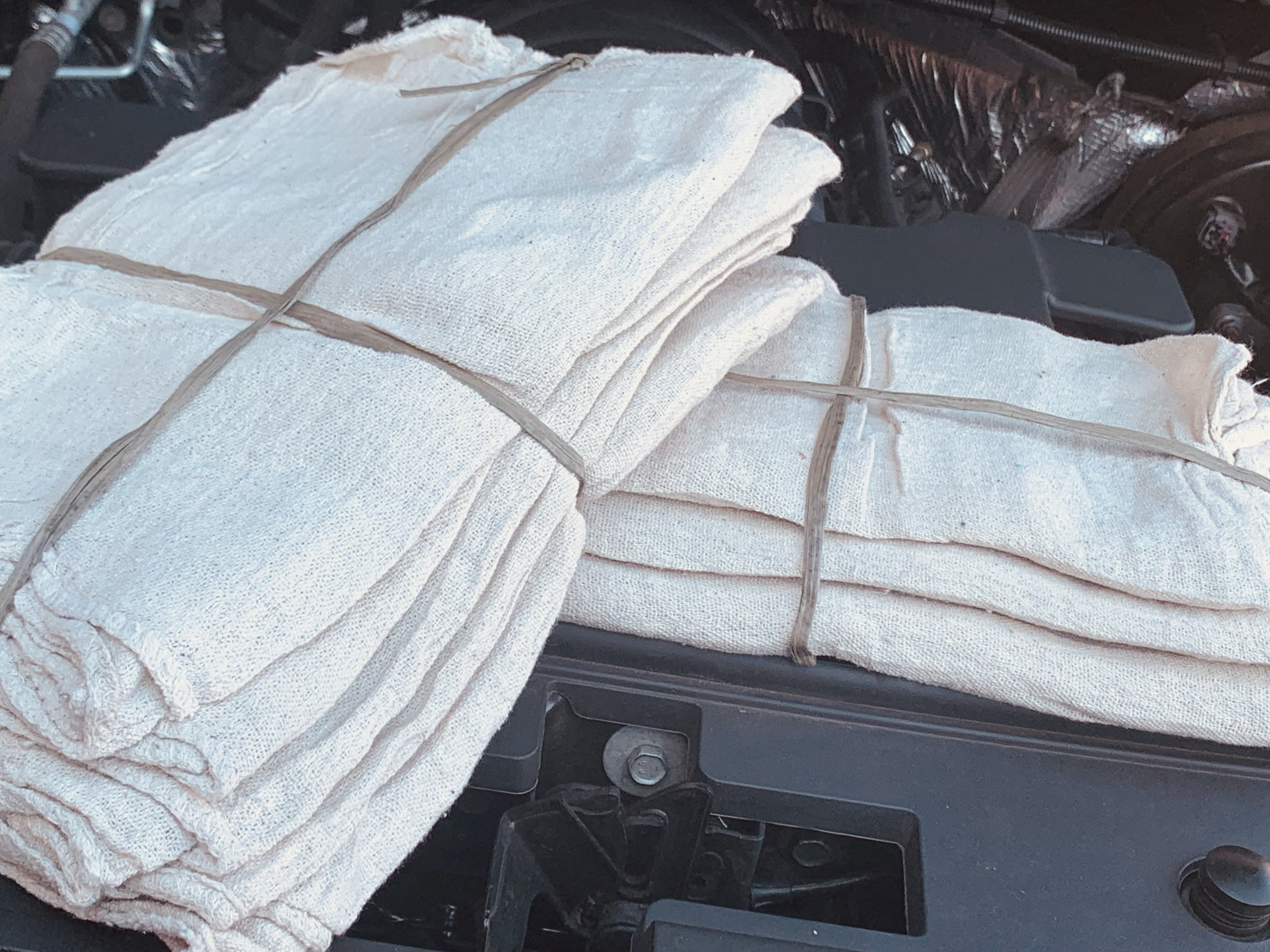 500 Pieces New Natural Shop Towels Rags Great Mechanics & Commercial ...