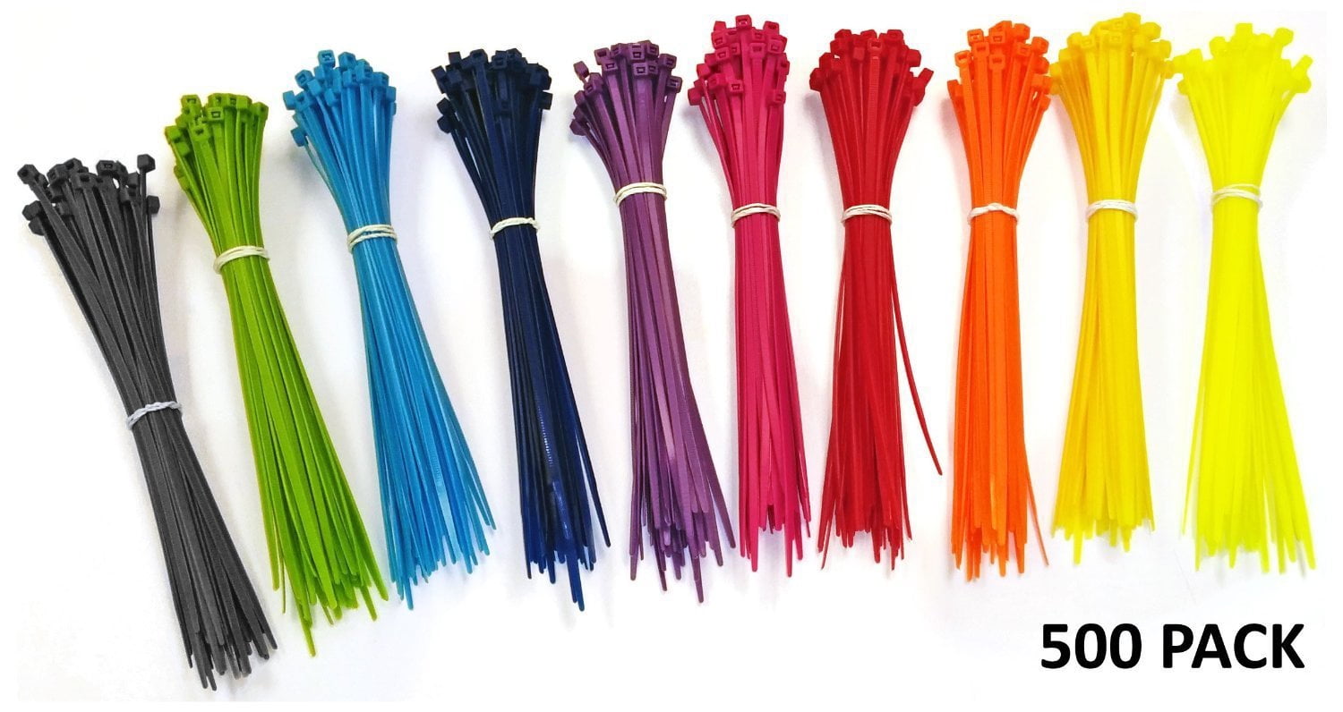 【THEAIRTOWN】 nylon pt ♥2colors Electriduct Heavy Duty 500 Pieces Low Profile Nylon Cable
