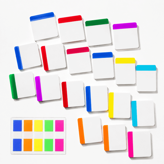 500 Pieces Tabs 2 Inch Sticky Index Writable Andable