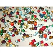 500 Pieces Vintage Glass Assorted Size & Color Unfoiled Round Rivoli Pointed Top Rhinestones - Jewelry Repair (500)