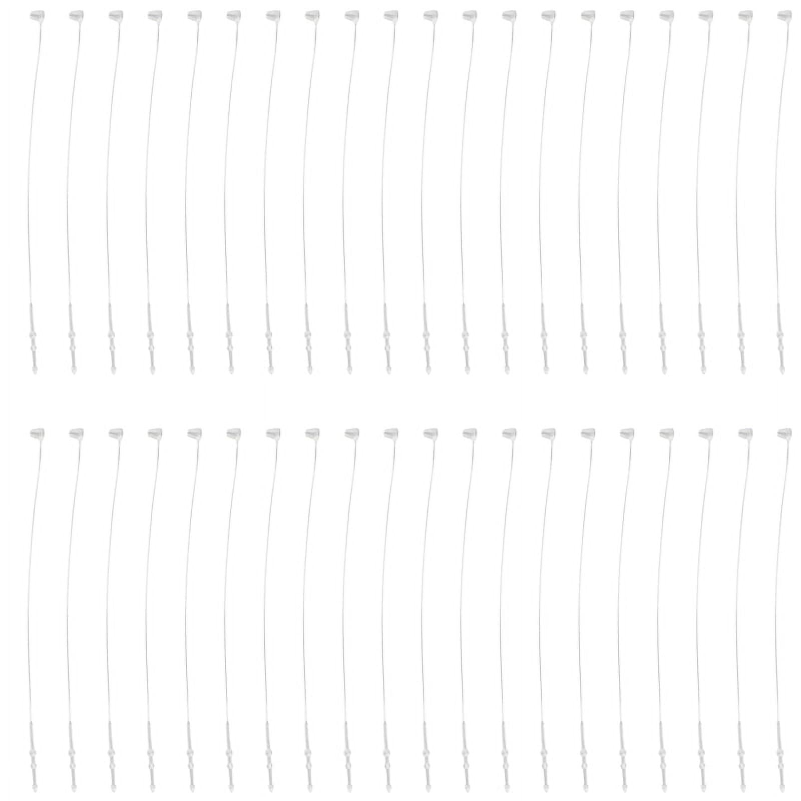 500 Pieces White Snap Lock Pins Loop Price Tag Fastener 5