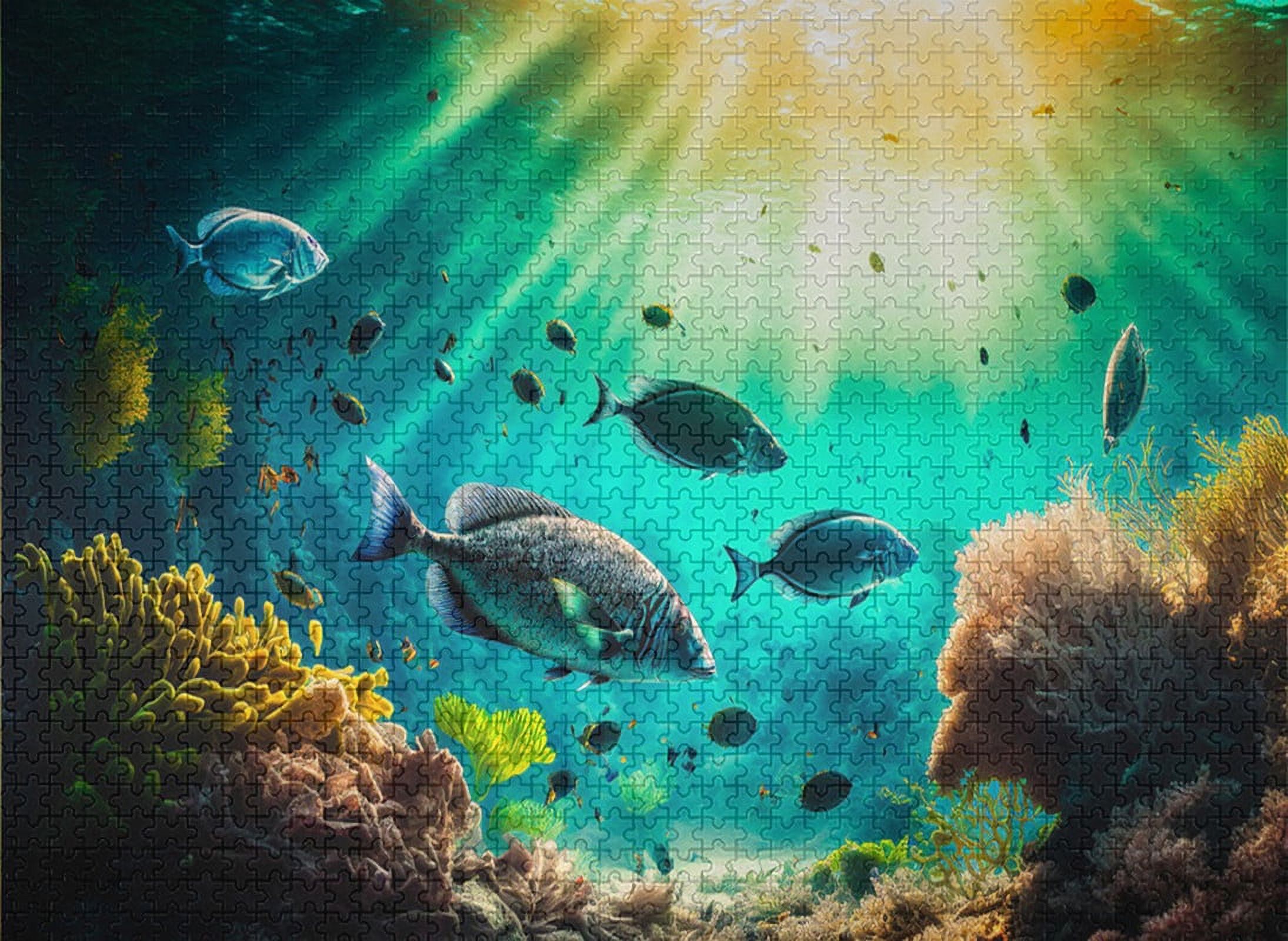 500 Pieces Wooden Jigsaw Puzzle For Adults Underwater World 500 Piece 500-pieces-wooden-jigsaw-puzzle-for-adults-underwater-world-500-piece