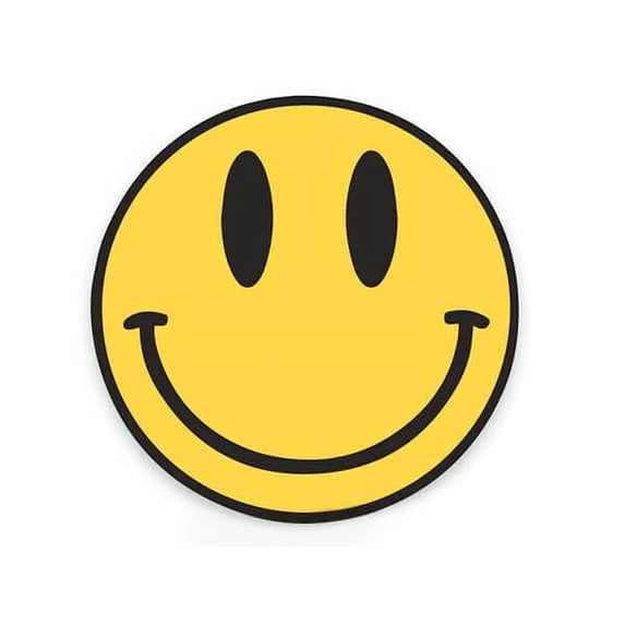 500 Pk, Smiley Face Packaging Sticker, Round 2" for Gift Bags, Poly Mailers, Envelopes, Made in USA