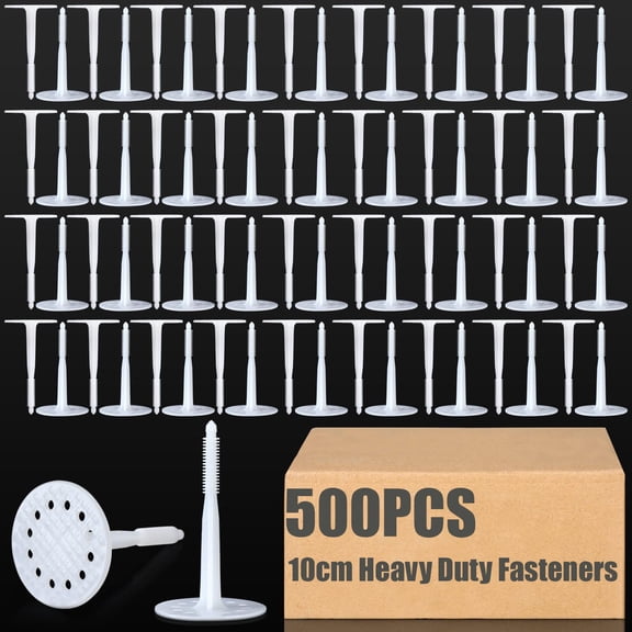 500 Plastic Masonry Fasteners 4 Inch Heavy-duty Anchors For Brick Concrete Walls