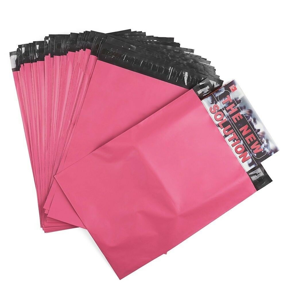 500 Poly Mailers 14.5x19 Shipping Bags Plastic Packaging Mailing Envelope Pink