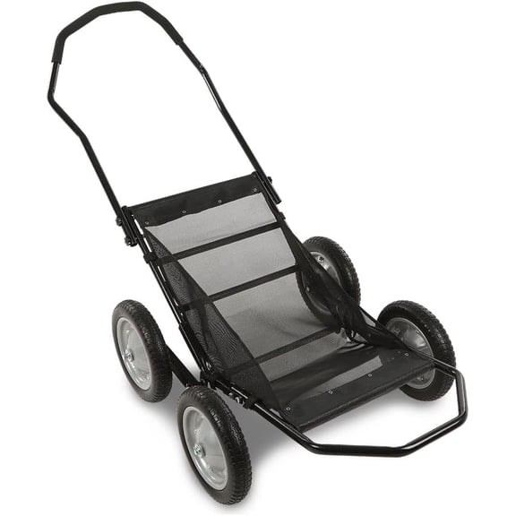 500 Pounds Capacity Foldable Multi Use Deer Game Recovery Cart Utility Gear Dolly with 4 Oversized Wheels All Terrain Cart