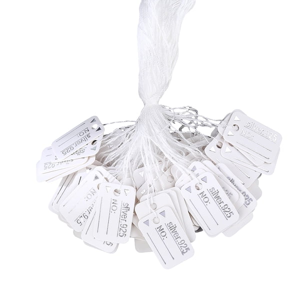 500 Recyclable Paper Markers for Luxury Jewelry Boutique Store Display Identifiers