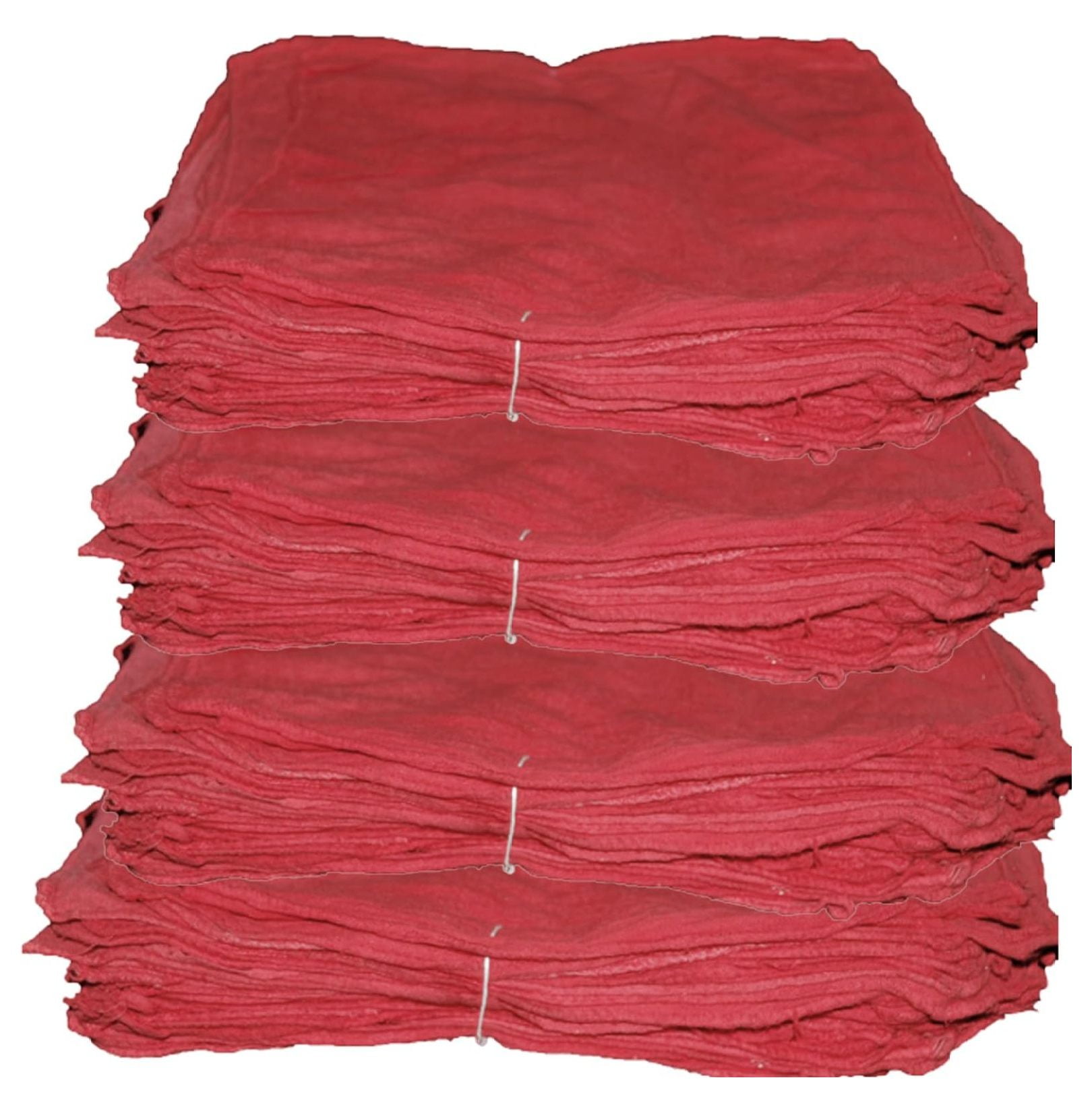 500 Red Shop Towels, Mechanics Rags, Oil Change Rags, 14 X 14 100% ...