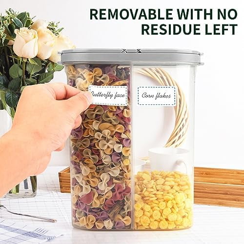 500 Removable Freezer Labels, 2x3 inches Water Oil Waterproof Stickers to Write on for Bottles Canning Containers Jars Pantry Organization Paper Name Clothes Tags Box Storage Bins Daycare, 3 Color