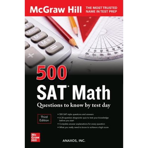 Pre-Owned 500 SAT Math Questions to Know by Test Day, Third Edition (Paperback) 1264277806 9781264277803