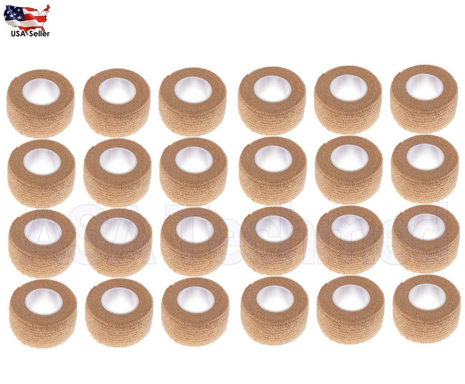 500 Self Adherent Cohesive Wrap Bandages 1 Inch X 5 Yards