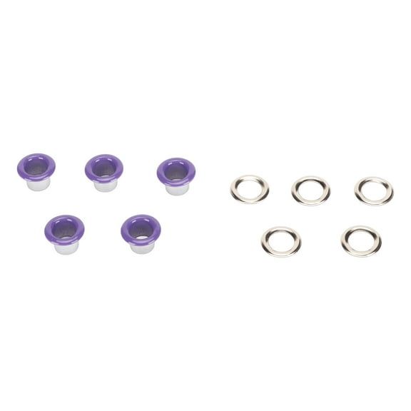 500 Sets Grommet Kit 6mm Round Sturdy Copper Vibrant Color Wide Application Eyelet Kit for Leather Clothes Fabric Purple