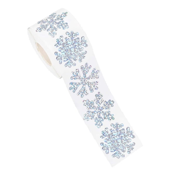 500 Sheets Christmas Snowflake Stickers Creative Color Quick Application