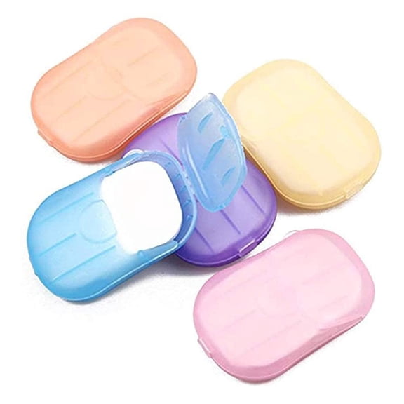 500 Sheets Colorful Disposable Soap Paper 5 Boxes Hand Cleaner Fragrance Mini Color Soap Paper for School Indoor, Outdoor, Travel, Camping Hiking,Travel Soap,Foot and Hand Care