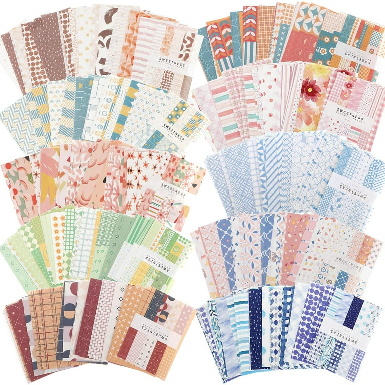 500 Sheets Vintage DIY YPF5 Scrapbook Paper Supplies 