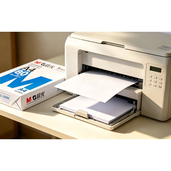 500 Sheets of 210 x 297 mm White Copier and Printer paper, for Home or Office use, with Laser, Inkjet printers, Copiers and Fax Machines