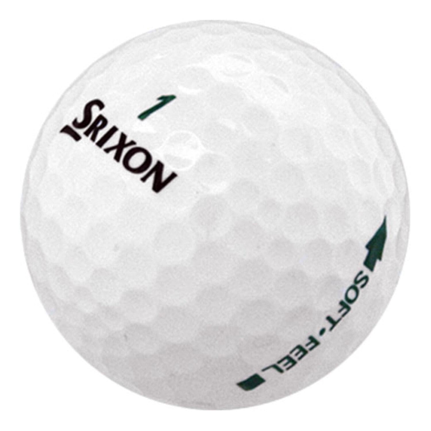 Pre-Owned LostGolfBalls - 500 Srixon Soft Feel Golf Balls in Mint Condition, Recycled Used Golf Balls, AAAAA Quality, White