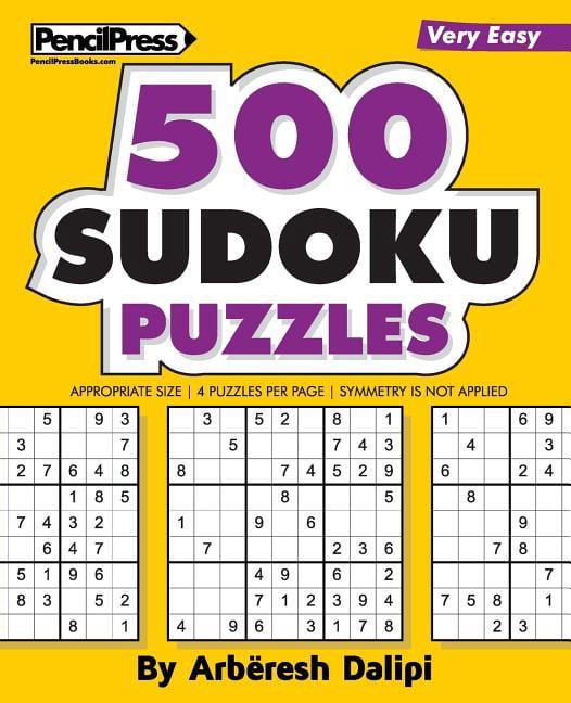 500 Sudoku Puzzles: Big Book of 500 Very Easy Sudoku Puzzles (Paperback)
