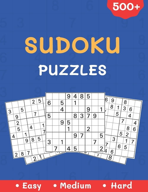 500+ Sudoku Puzzles: Easy to Hard Sudoku Puzzle Book For Adults Large Print, (Paperback)