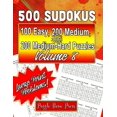 thumbnail image 1 of 500 Sudokus: 100 Easy, 200 Medium and 200 Medium-Hard Puzzles with Large Print Problems, Volume 8 Series: Graduated Difficulty, Nothing but Sudoku Paperback 1070562793 9781070562797 Puzzle Barn Pr, 1 of 1