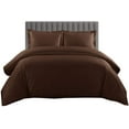 thumbnail image 1 of 500 TC 100% Egyptian Cotton Duvet set Zipper Closur Ultra Soft Durable and Fade Resistant Color Chocolate Solid size Twin/Twin Xl, 1 of 2