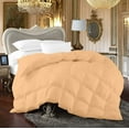 thumbnail image 1 of 500-TC Egyptian Cotton All Season Comforter for Adults Extra Large King Size 120" x 136" Inches, 1pc Comforter Box Stitched with 4 Corner Tabs, 300 GSM Comforter, (Peach), 1 of 3