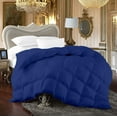 thumbnail image 1 of 500-TC Egyptian Cotton All Season Comforter for Adults Full/Queen Size 90" x 90" Inches, 1pc Comforter Box Stitched with 4 Corner Tabs, 300 GSM Comforter, (Royal Blue), 1 of 7